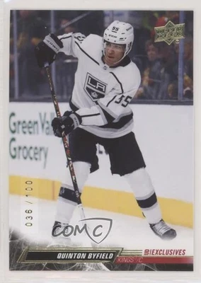 2022-23 Upper Deck Series 2 UD Exclusives 36/100 Quinton Byfield #337 - Image 1 of 3