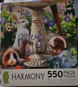 BIRDBATH HARMONY 550 pz puzzle CEACO 2008 difficile da trovare NUOVO - Foto 1 di 3