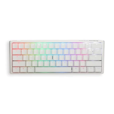 One 3 White 60% Mechanical Keyboard: Quack Mechanics Dampening, Hot-Swappable... - Image 1 of 4