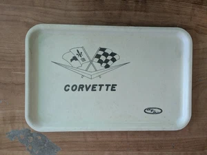 Vintage MFG Tablett geformt Fiberglas verstärkter Kunststoff Corvette Haltetablett RAR - Bild 1 von 2