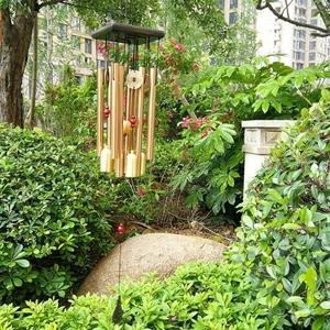 Outdoor Large Wind Copper Bells Chimes Garden Yard Home Tubes Ornament Decor 1PC - Picture 1 of 12