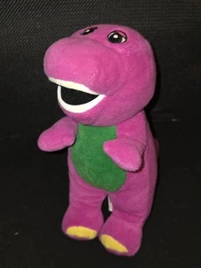 Fisher Price 2017 Plush Barney 7” Stuffed Animal Small Purple Dinosaur - Picture 1 of 5