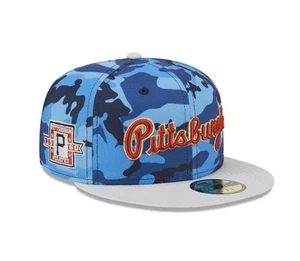 Pittsburgh Pirates Mütze blau Tarnmuster New Era 59FIFTY - Größe 7 1/4 - Bild 1 von 5