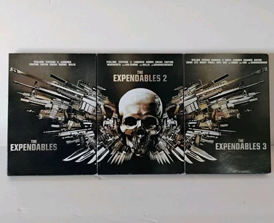 The Expendables Part 1, 2 & 3 DVD W/ Collectible Slip Covers That Combine - Image 1 of 4