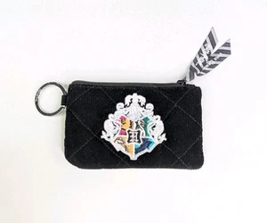 Vera Bradley Harry Potter Wallet Clutch Crossbody Hogwarts Crest Black Corduroy - Picture 1 of 9