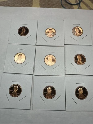 Lot Of 9/2000-2008 S /Lincoln Memorial Cents Cameo Proof From Silver Proof Sets - Image 1 of 4