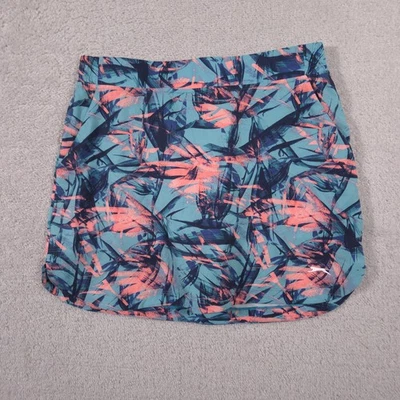 Falda corta de golf Slazenger para mujer mediana verde azulado coral estampado abstracto bolsillos Foto 1 de 4