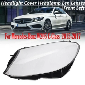 Cubierta de lente de lámpara de faro izquierdo para 15-17 Mercedes-Benz W205 C180 C200 C260L nueva - Imagen 1 de 6
