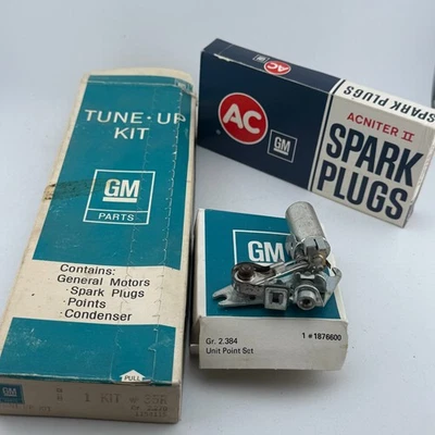 NOS GM Tune Up Kit #1154115 / #35R w/ #R46TS Spark Plugs - Circa 1970s - Image 1 of 2