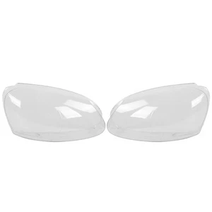 ▫Pair Headlight Lens Cover Lampshade Clear Shell Protective Shade For MK5 - Picture 1 of 12