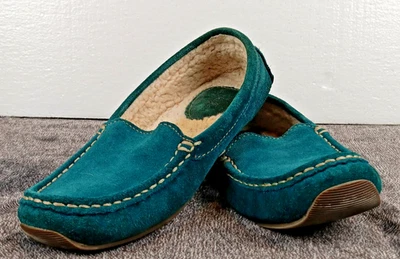 Zapatillas de montaña para mujer LL Bean mocasines forrados azules talla 7 Foto 1 de 4