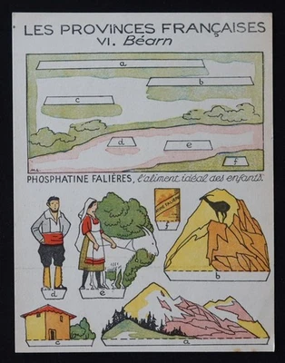 PHOSPHATINE FALIERE advertising clipping: The French provinces, Béarn - Image 1 of 2