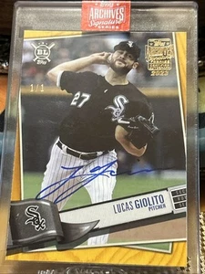 2023 Topps Archive Signature Series Lucas Giolito Auto 1/1 Chicago White Sox - Picture 1 of 3