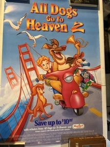 ALL DOGS GO TO HEAVEN 2 Original Video Release Poster 27 x 40 - Bild 1 von 1
