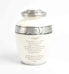 Cremation Ashes Small Medium Urn Adult Child Pet Personalised Memorial Blue Urn - Picture 1 of 5