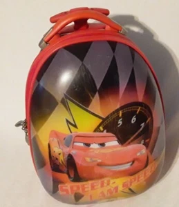 Disney Pixar Lightning McQueen Cars Kids Rolling Hard Suitcase Overnight Toy Bag - Picture 1 of 21