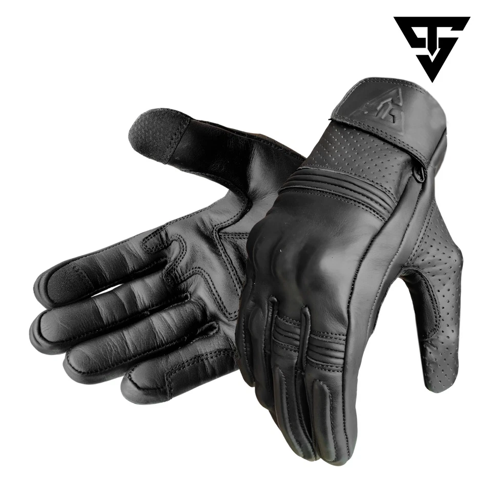 Guant da moto in Pelle Aquila A 55 Rider 2.0 Café Race Custom e Vintage - Immagine 1 di 1