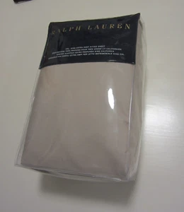 Ralph Lauren Cal King Extra Deep Fitted Sheet 100% Cotton 464 TC Taupe Gray - Picture 1 of 7