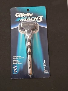 Original - Gillette MACH3 - Razor Handle With 1 Cartridge -New & Sealed NOS BAM - Picture 1 of 2