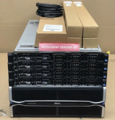 Arreglo de CC Dell MD3260 240 TB SAS 4x Dell R620 64 núcleos 512 GB RAM DAS configuración Foto 1 de 2