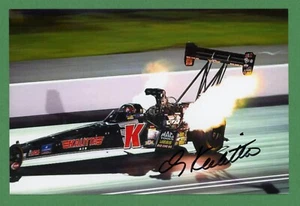 Doug Kalitta NHRA Top Fuel Dragster Driver Firmado 4x6 Color Foto E27330 - Imagen 1 de 1
