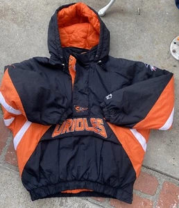 Starter Jacket Pullover Baltimore Orioles Vintage 90’s CLEAN XXL - Picture 1 of 6