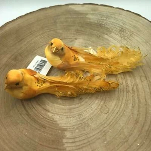 Set 8 Uccellini Dorati con Glitter - Bild 1 von 2