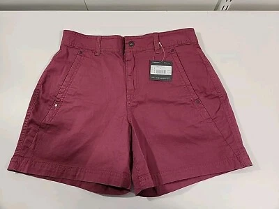Nuevo Con Etiquetas Eddie Bauer Paisaje Urbano Mujer Corto Talla 4 Claret Ligeramente Curvo Foto 1 de 4