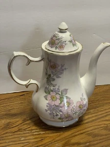 Royal Tara Irish Blossom Teapot / Coffee Pot purple Pink Flowers Fine Bone China - Picture 1 of 11