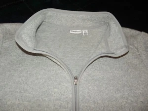NEW Womens XXL Croft & Barrow Gray 1/4 ZIP FLEECE TOP Warm Cozy Winter $40 Ret - Picture 1 of 3