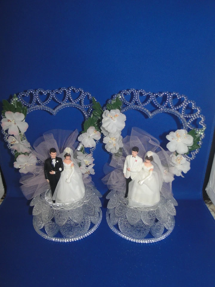 Nuevo Wilton Vintage "Crystal Fantasy" Boda CakeTop, lt rosa, abrigo negro/blanco Foto 1 de 1