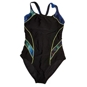 Ladies 1 piece swim suit multicolor racer back L UV protection - Picture 1 of 9
