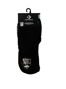 3-Pair New Converse Flat Knit Ultra Low Socks Black Women's Size 4-10 - Picture 1 of 4