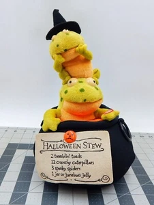 Hallmark Trembling Toads Halloween Stew Cauldron 12 Inch Singing Motion Working - Picture 1 of 12