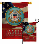Coast Guard Family Honor Burlap Garden Flag Armed Forces Gift Yard House Banner