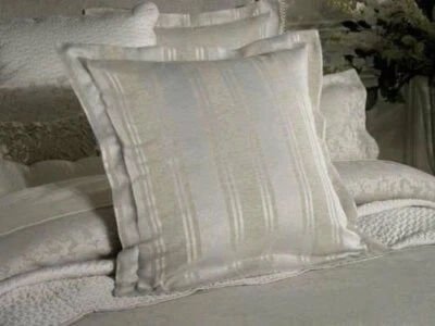 New SHERIDAN  "Fenimore"  European Euro Tailored Pillowcase   - Oatmeal - $59.95 - Image 1 of 4
