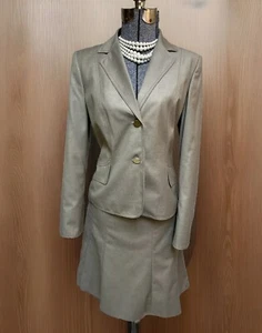 NEW Calvin Klein Skirt Suit Size 8 Two Piece Set 31X23 Flare Executive NEW $280 - Picture 1 of 24