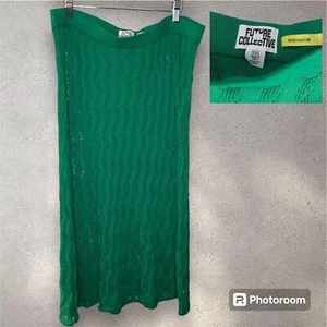 Women's Knit Beach Cover Up Maxi Skirt - Future Collective Jenee Naylor 2XL - Picture 1 of 5