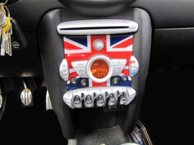 CONSOLE CENTRALE UNION JACK COLOR INSERTO per MINI COOPER R55 CLUBMAN R60 COUNTRYMA - Immagine 1 di 2