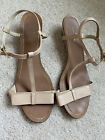 Chaussures Kate Spade sandales à lanières cuir verni brun nu taille 7M