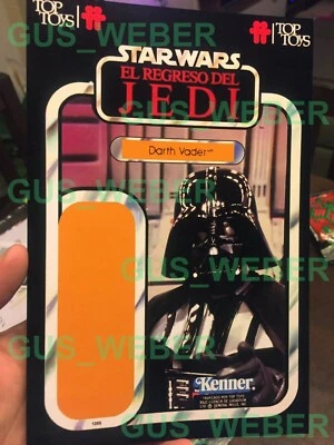 Star Wars Card Back Cardback reproduction Argentina Darth Vader Top Toys ROTJ - Image 1 of 3