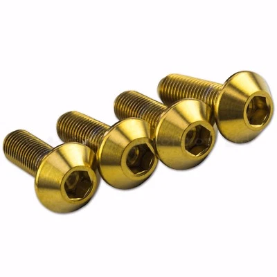 4x Tornillos Tornillos Parabrisas Ducati Panigale 899, 1199 S R Dorado Titanio Foto 1 de 2