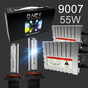 A1 XENON HB5 9007 HID Kit AC 55W Premium Slim Ballasts Bright Headlight Bulbs - Picture 1 of 11