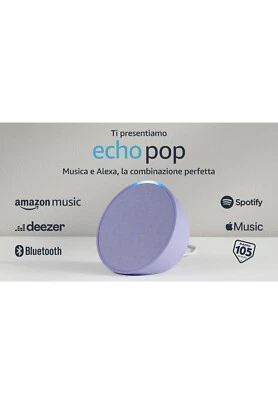 🔥Echo pop,Altoparlante intelligente🔊 con Alexa/ Lavanda - Immagine 1 di 4