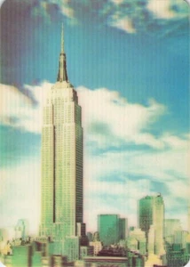 Empire State Building New York NY 3D XOGRAPH Photo Vintage Postcard Manhattan - Picture 1 of 2