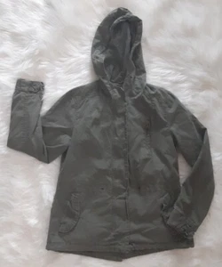 Charlotte Russe Jacket Lined Women's Size Small Army Green 100% Cotton - Picture 1 of 11