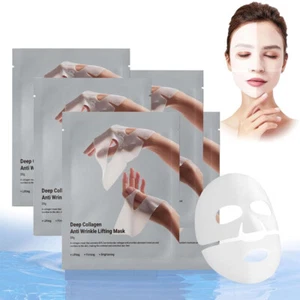 Bio Collagen Gesichtsmaske über Nacht, Real Deep Mask, Kollagen 5 Stück - Bild 1 von 22