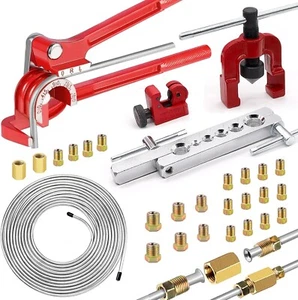 smseace 26Pack 3/16" Brake line kit include 25FT Zinc-plated brake lines with fi - Picture 1 of 6