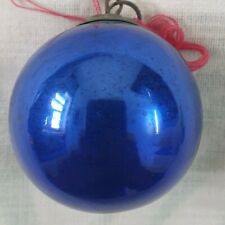 Christmas Ornament Antique Kugel Blue Round German Kugel / Christmas Decor/ Gift