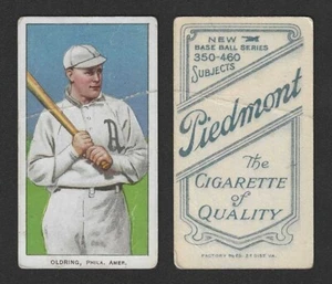 T206 Rube Oldring Philadelphia Baseball Tabak Karte - Piemont 350-460 Gesicht 25 - Bild 1 von 1